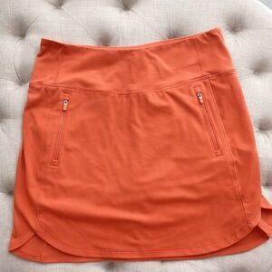 Athleta Fairway Golf Skort | Orange | Size Large | EUC